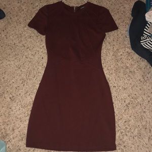 Burgundy Bodycon Dress